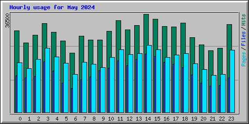Hourly usage for May 2024