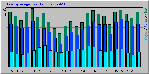 Hourly usage for October 2026